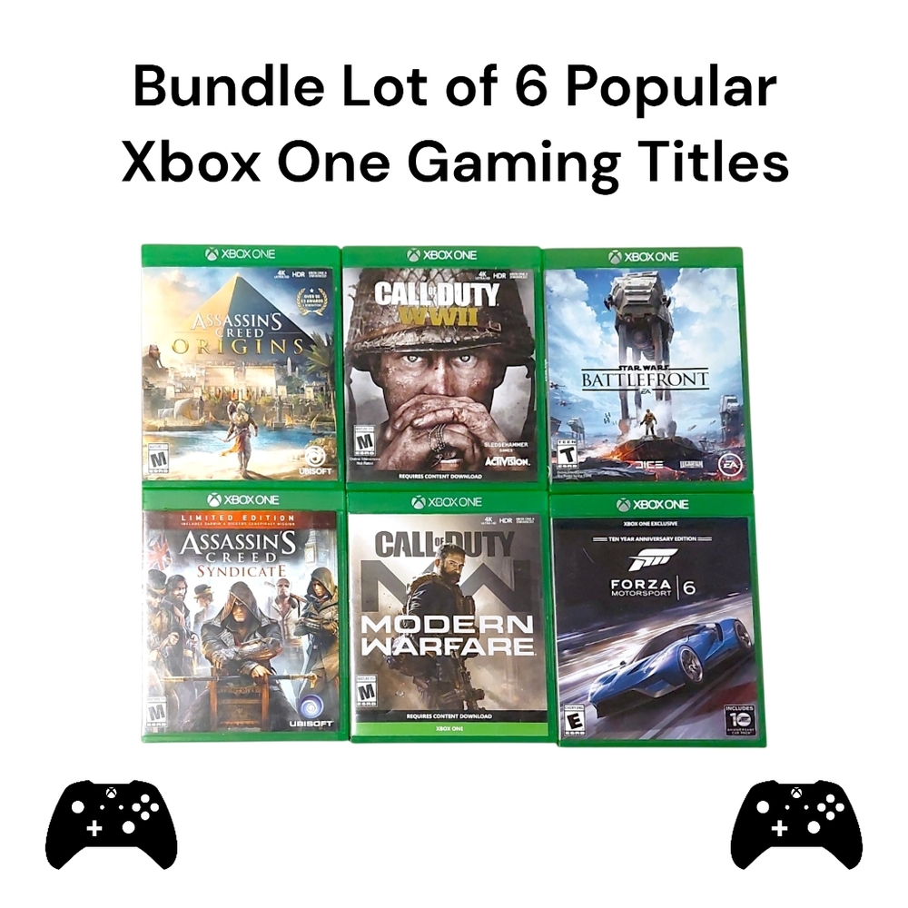 Xbox One Game Lot (6) – Call of Duty, Assassin’s Creed, Star Wars, Forza